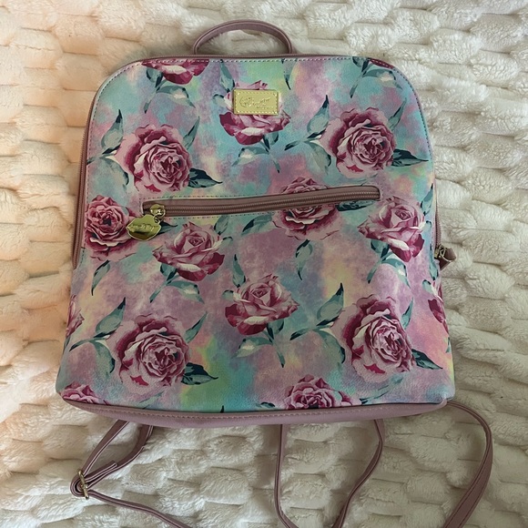 Floral Pink Backpack by Betsey Johnson - Picture 8 of 13